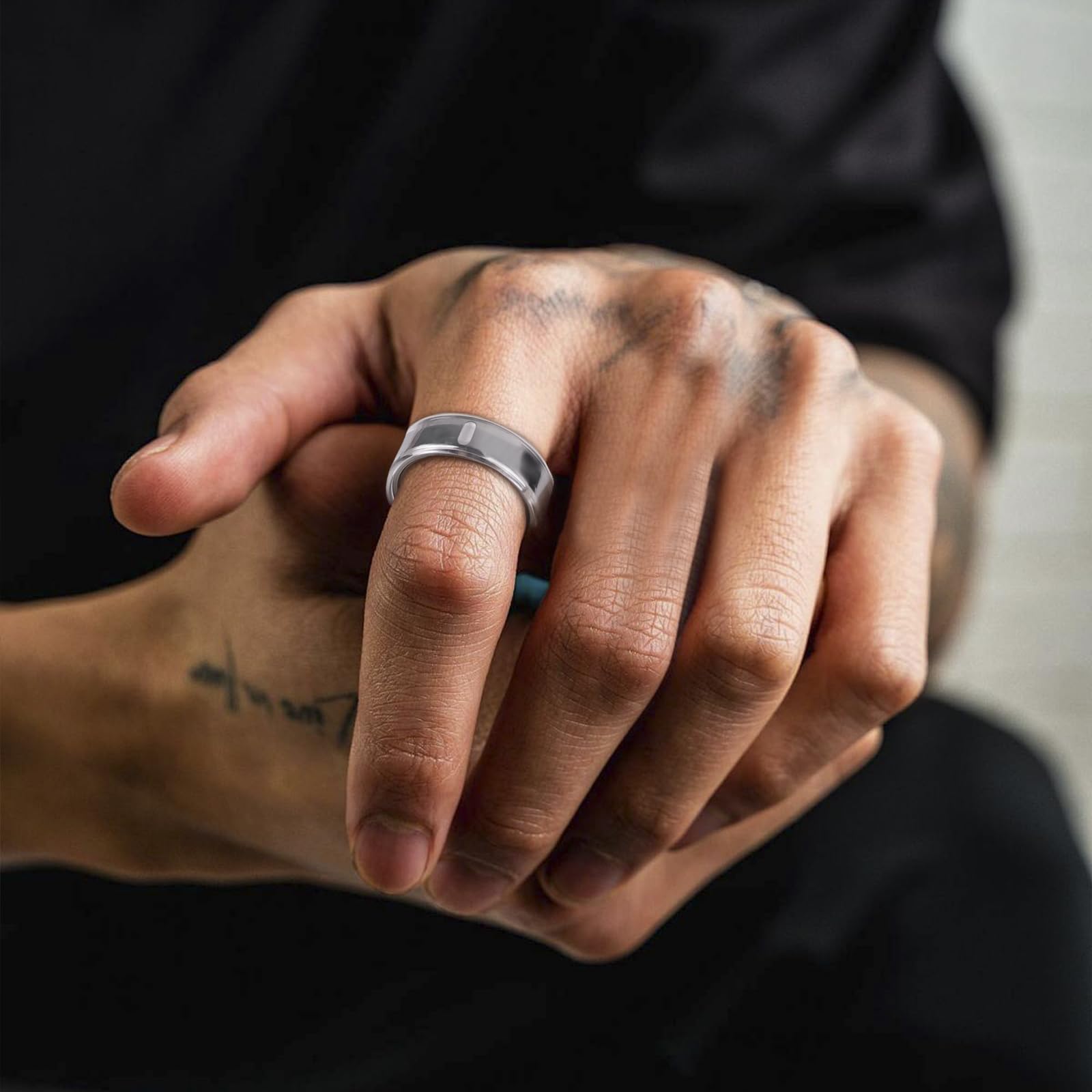 NewJourney Oura Ring Gen 4/3 Cover - TPU Anti-Scratch Protector, Size 8, Gold+Clear, Perfect for Working Out